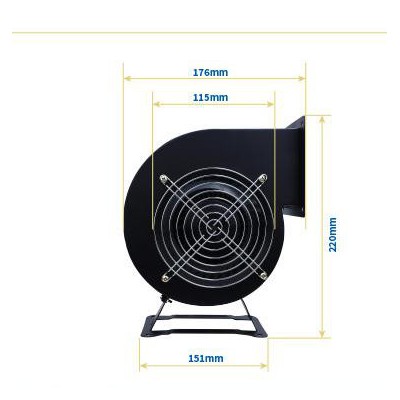 林秀/LNXIUCH离心风机多翼式工频口罩风机400W220V小型气模拱门鼓风抽风机强力静音工业220v380v厂家